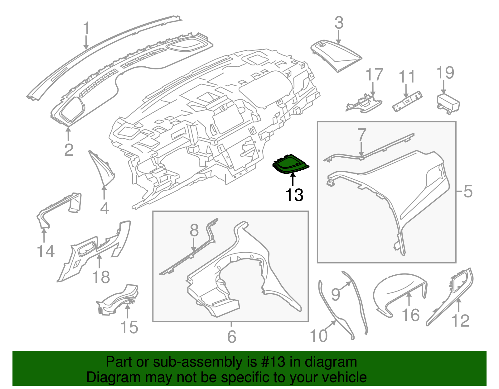 Trim Molding - Ford (GJ7Z-78044A91-JA)