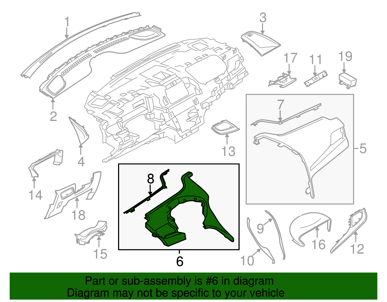 Top Panel - Ford (GJ7Z-78044D70-BA)