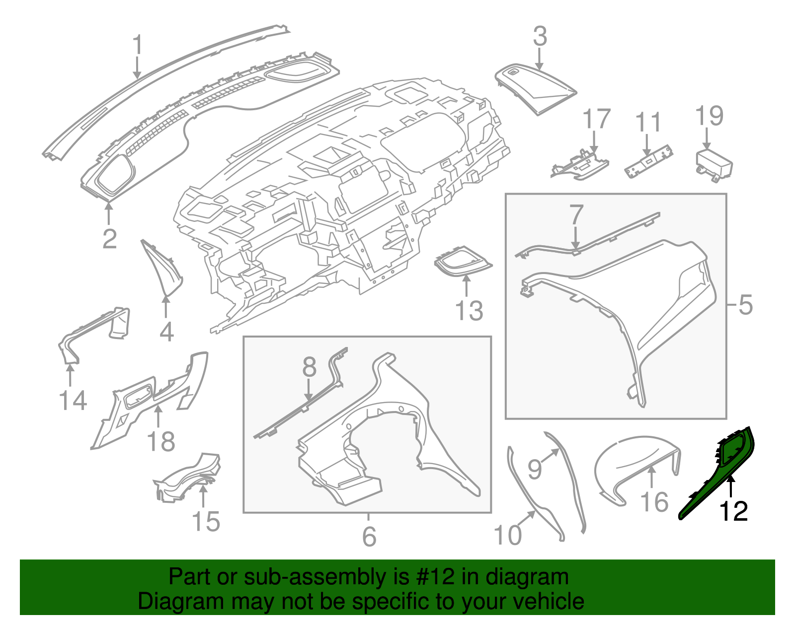 Trim Molding - Ford (GJ7Z-7804338-JA)