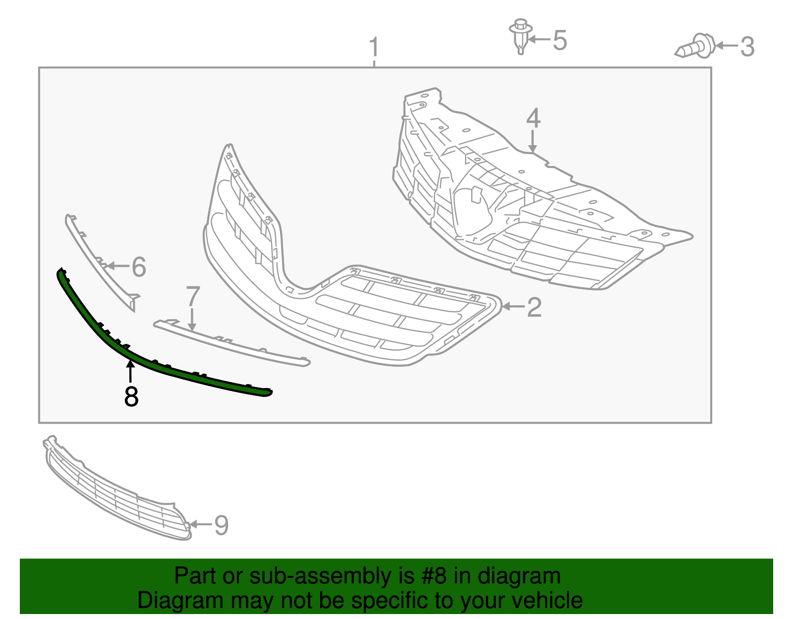 Lower Molding - Toyota (53122-12180)