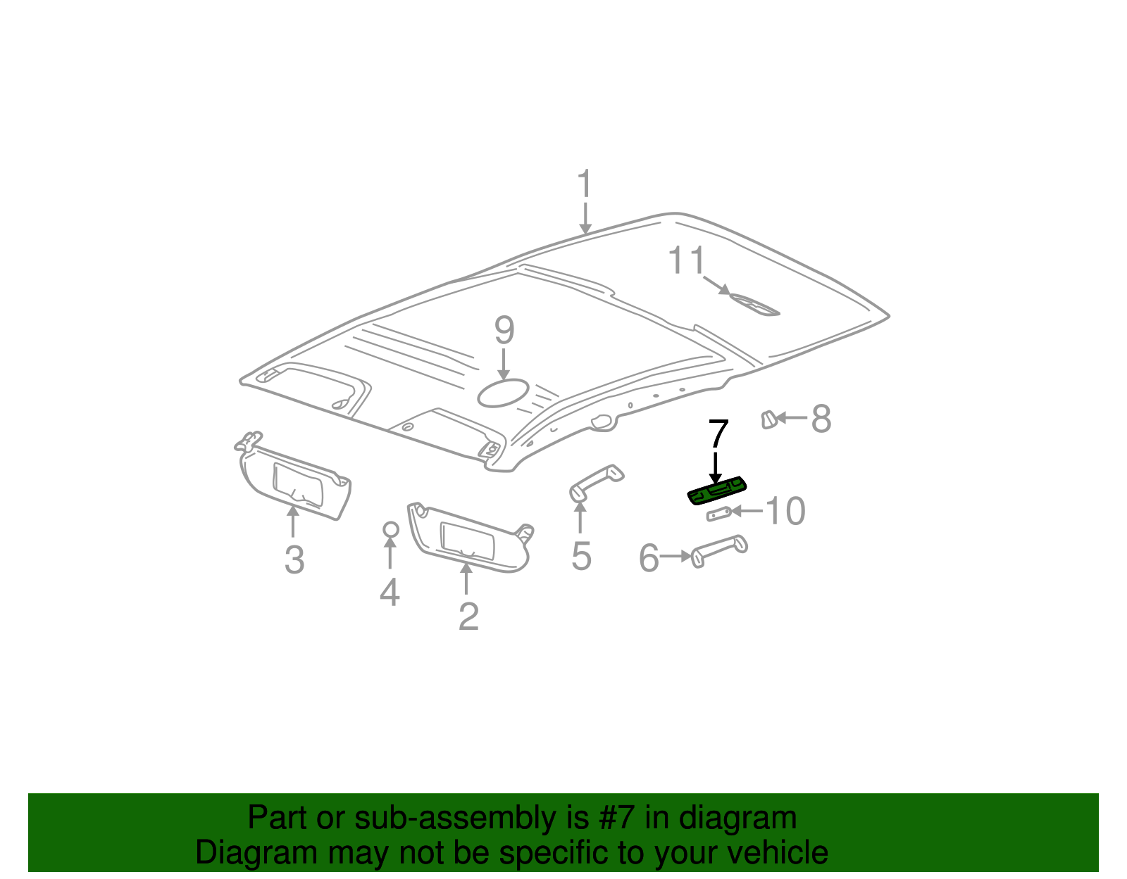 Cover, R/Rl Rear Asst Strp Escut           *Left Oak - GM (90440485)