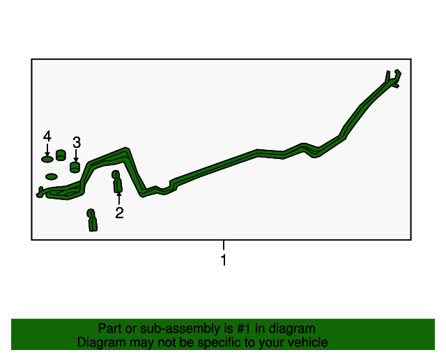 20172024 GM Auxiliary Air Conditioning Evaporator Hose 84951611 GM
