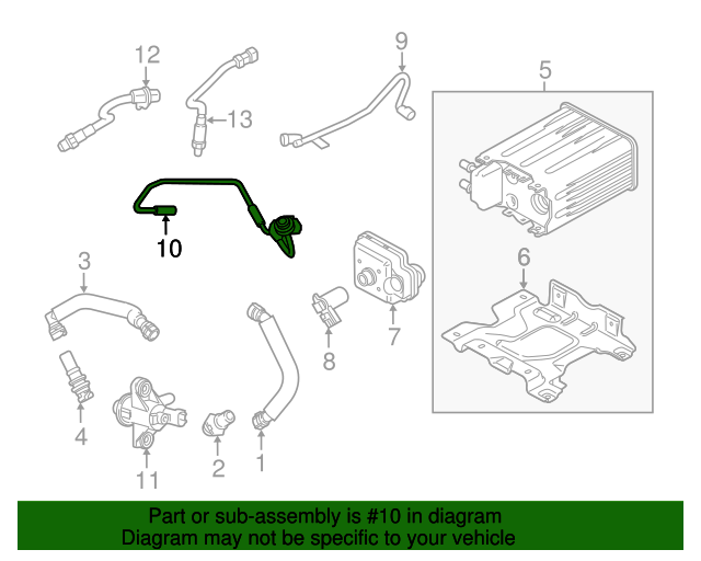 2020 Ford Vapor Hose LC3Z9D683B