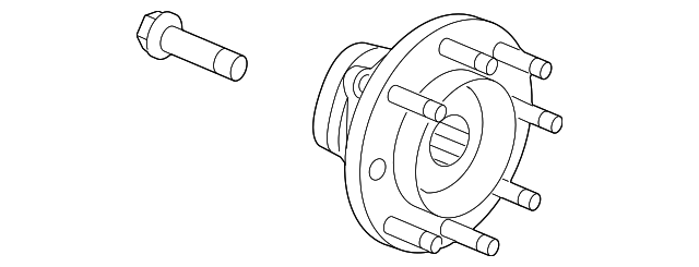 Front Wheel Hub and Bearing Assembly with Wheel Speed Sensor - GM (84459700)