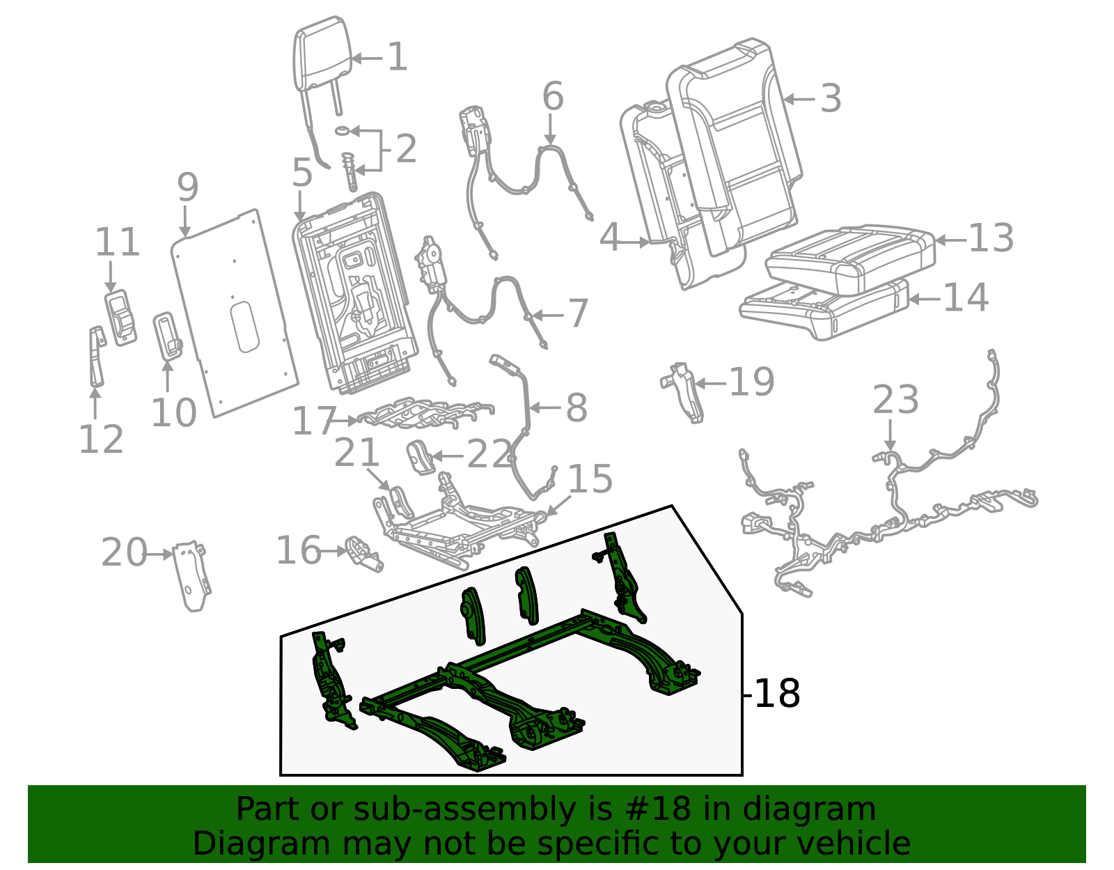 Seat Base - GM (87862400)