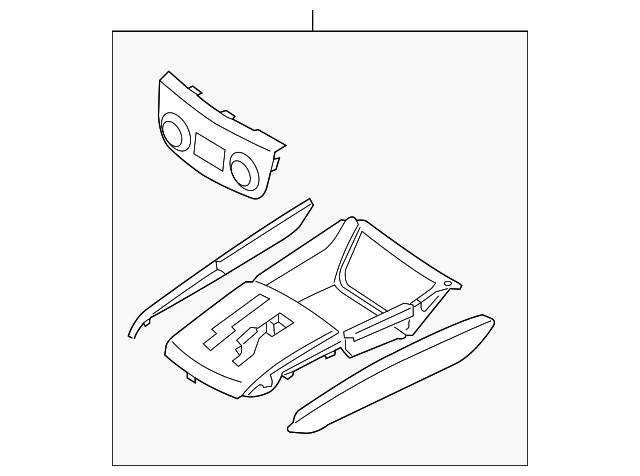 Genuine Hyundai 84680-2H000-9P Console Cover Assembly Rear Genuine Hyundai 84680-2H000-9P Console Cover Assembly Rear