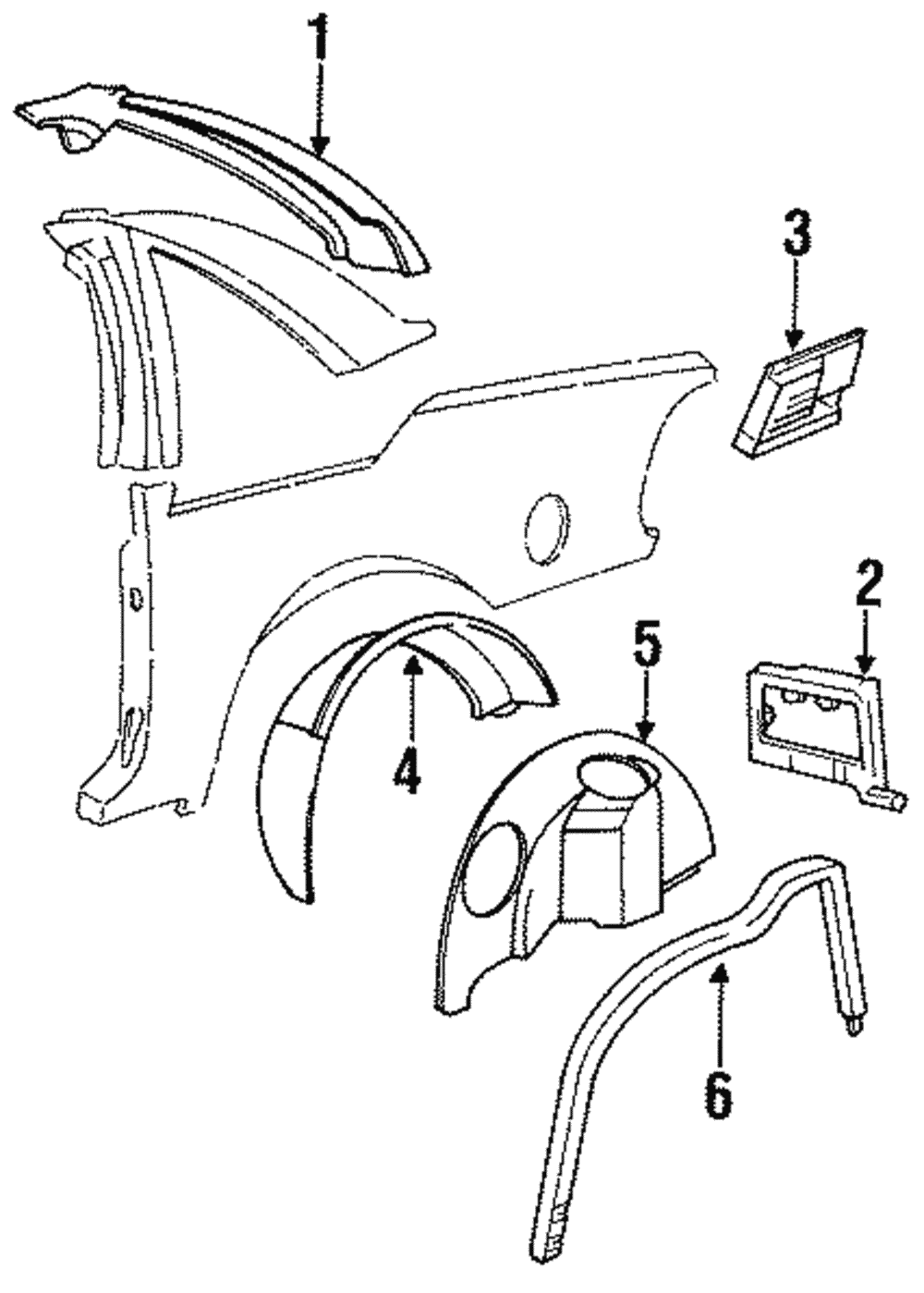 Filler-R/Cmpt Floor To Quarter Otr - GM (20563505)