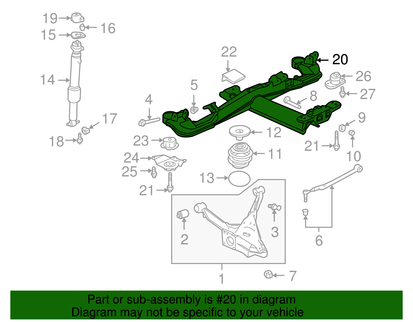Cross-Member - Buick (25731513)