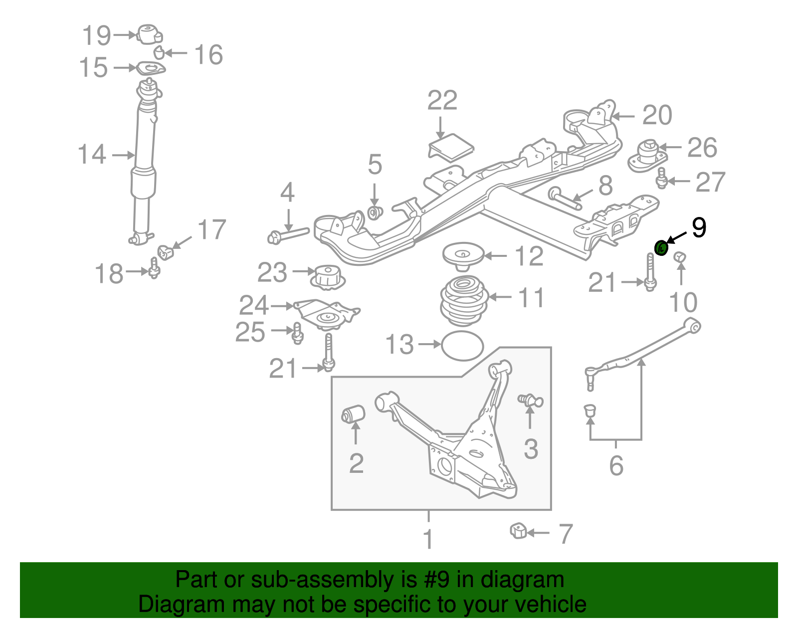 Lateral Arm Adjust Cam - GM (25671631)