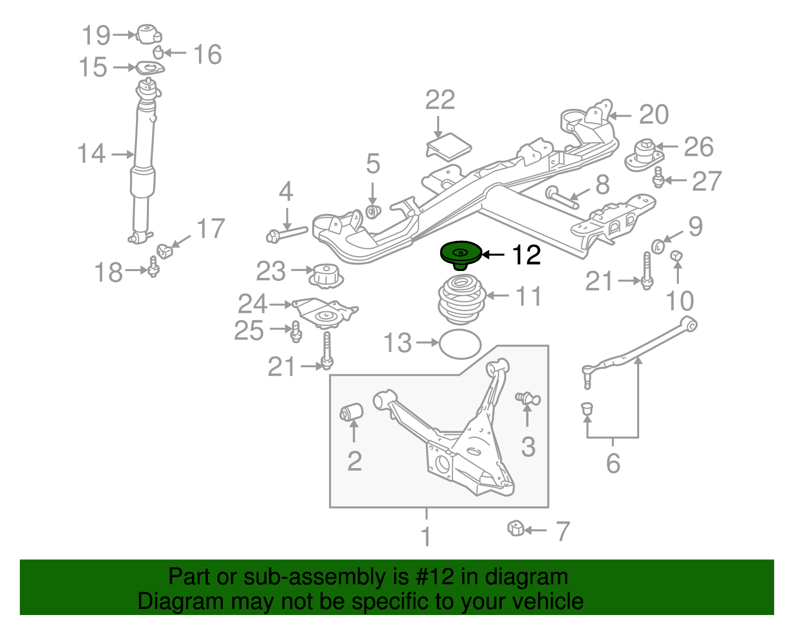 Spring Upper Insulator - GM (25703339)