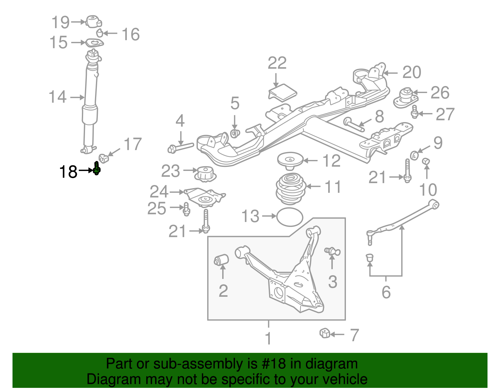 M8x1.25x55 Rear Shock Absorber Bolt - GM (11518443)