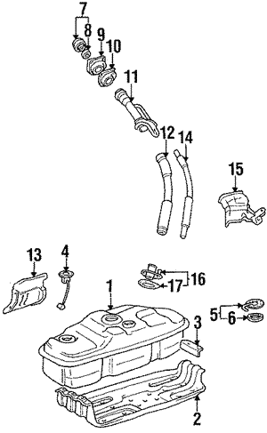 7720135370 - Fuel System: Fuel Filler Neck for Toyota: 4Runner, Pickup Image