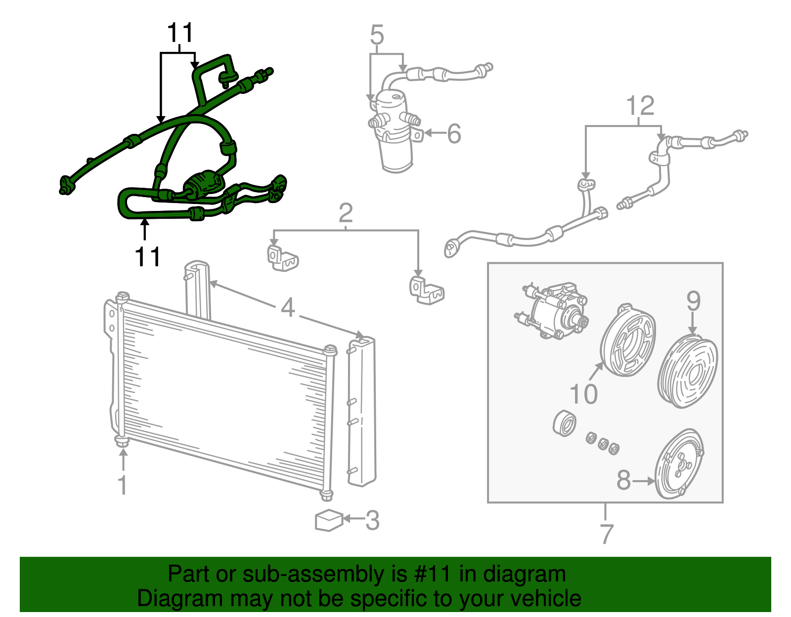 Motorcraft™ A/C Manifold And Tube Assembly - Ford (YF-37120)