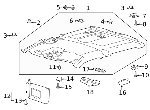 Interior Trim - Cab for 2015 Ford F-150 | Levittown Ford Parts