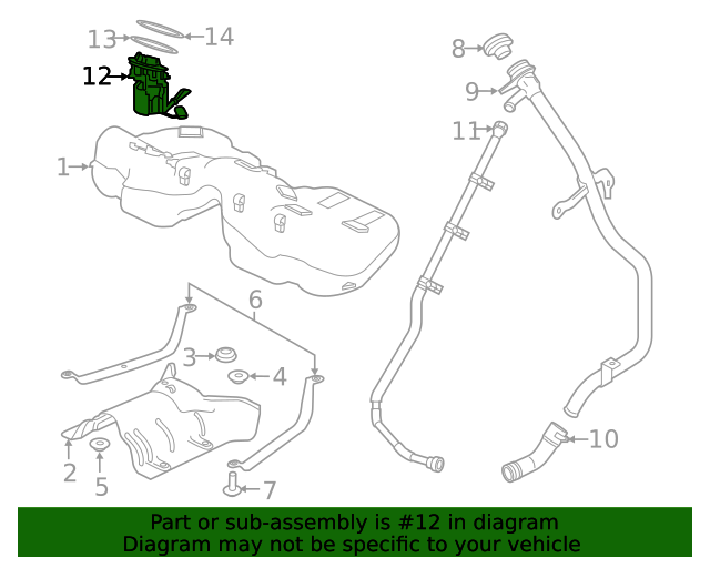 2018 Land Rover Range Rover Velar Fuel Pump LR103446 OEM Parts Online