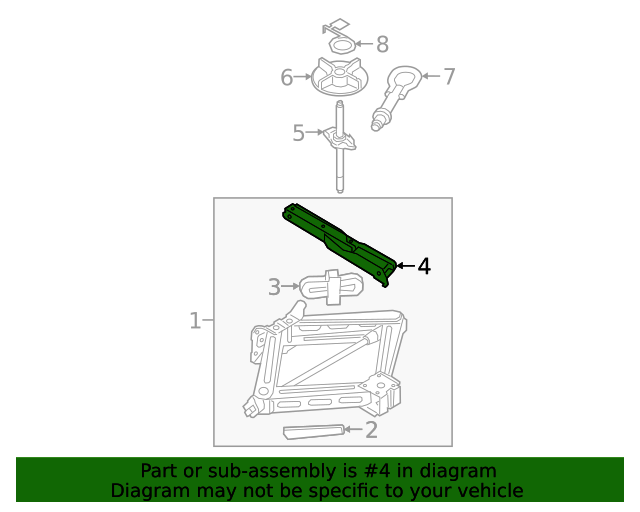 Genuine OEM Ford Part Lug Wrench ES7Z17032A Genuine OEM Ford Parts & Accessories