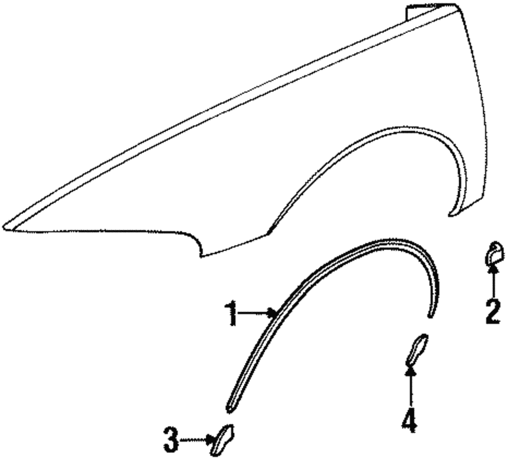 Wheel Opening Molding Retainer - GM (25639947)