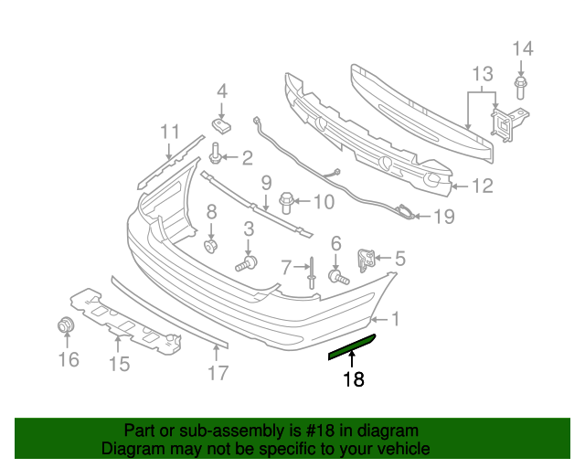 20072008 Kia Amanti Side Molding Passenger Side (RH) 866723F5505P