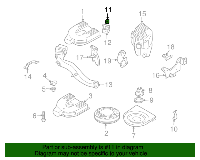 Parts & Accessories PCV Hose Genuine 2QBK91 for Nissan Xterra Frontier