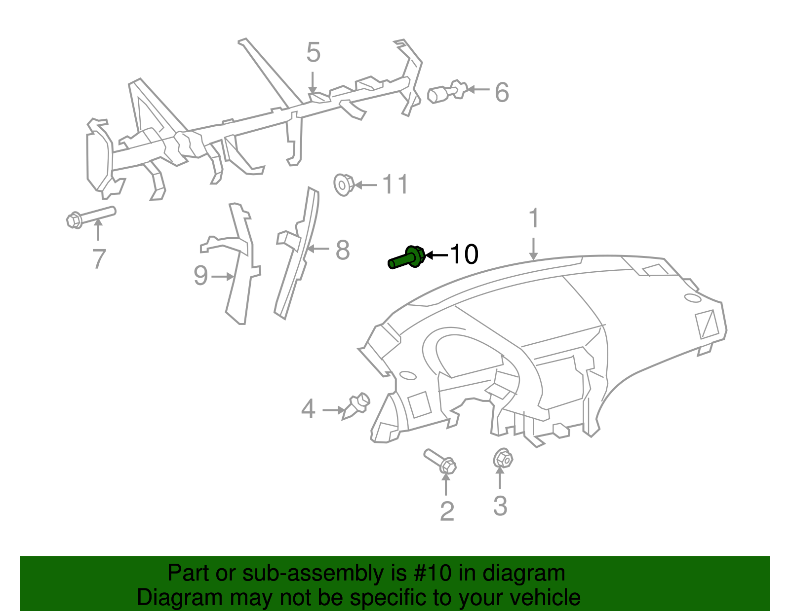 Lower Brace Bolt - Scion (90119-A0032)