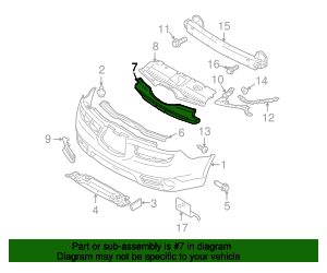 57705XA00B - Energy Absorber - 2006-2007 Subaru B9 Tribeca | Subaru ...