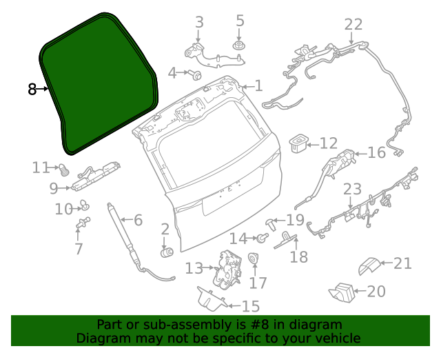 Genuine OEM WeatherStrip On Body Part LR147404 Fits 20212022 Land