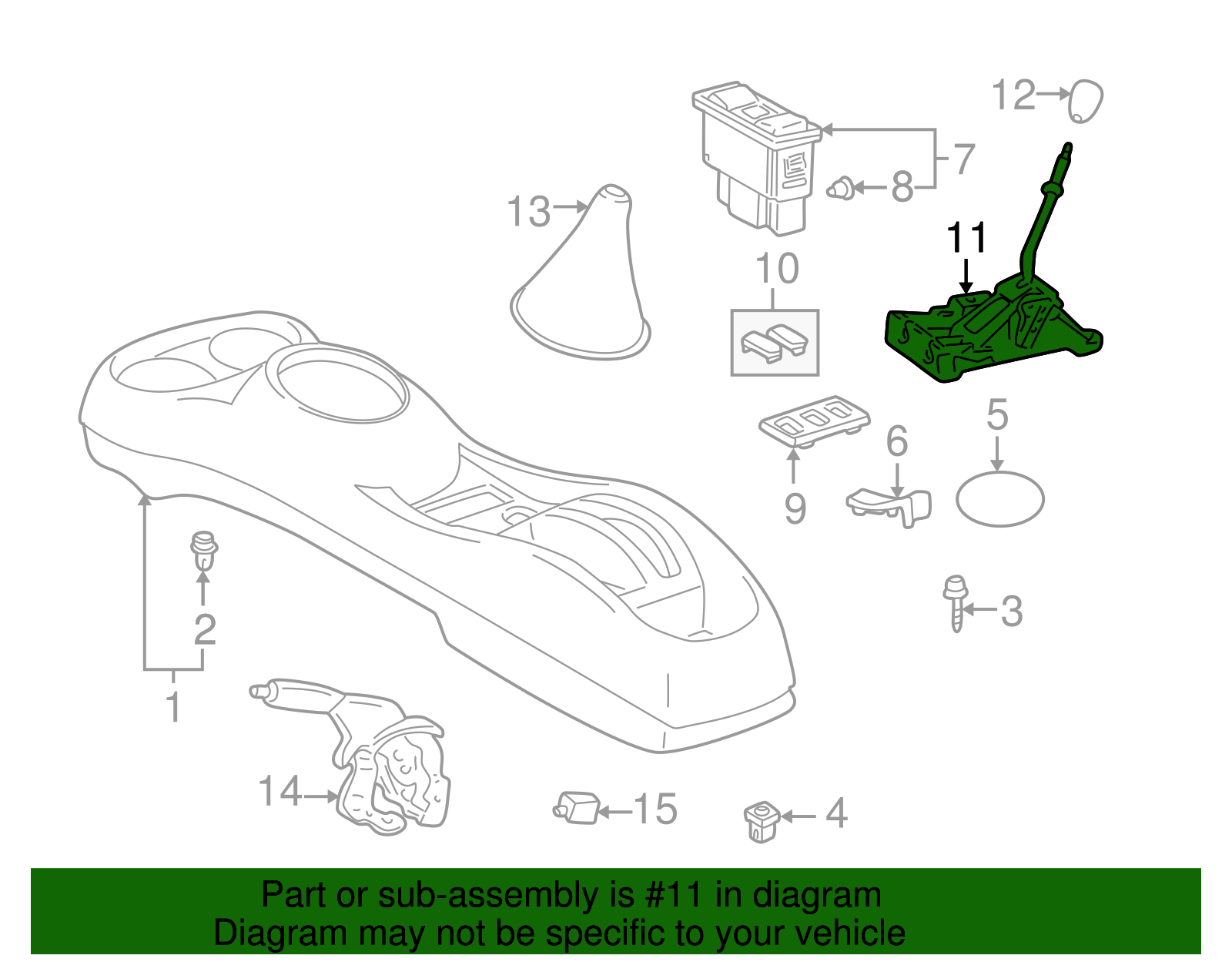 Gear Shift Assembly - Scion (33530-52080)