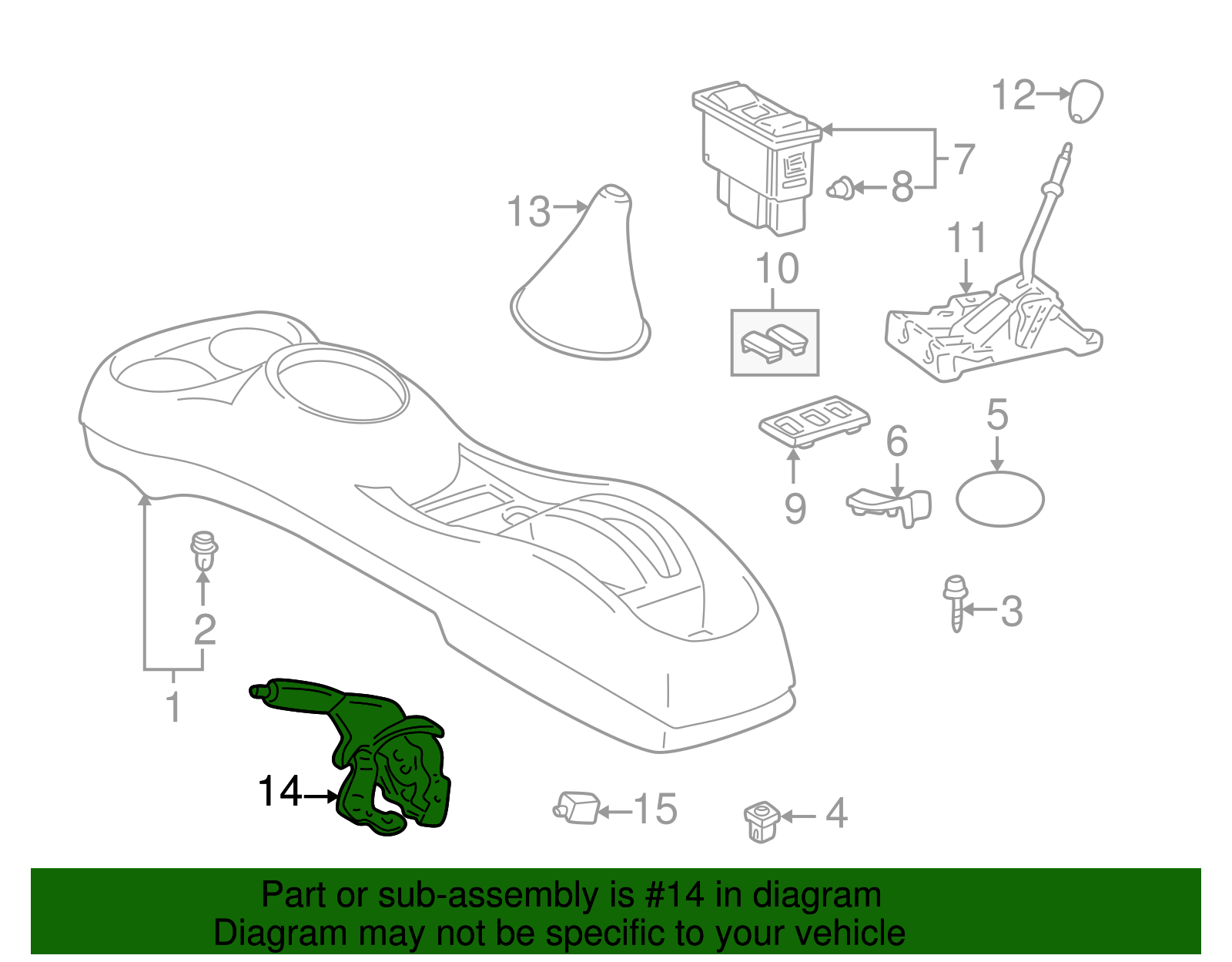 Park Brake Handle - Scion (46201-52050-B1)