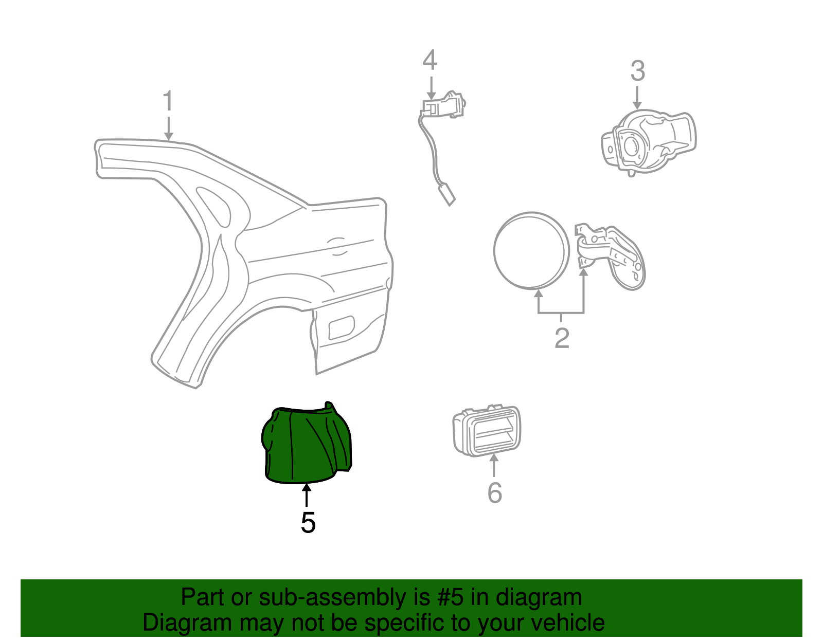 Wheelhouse Liner - Ford (YF1Z-5428456-AA)