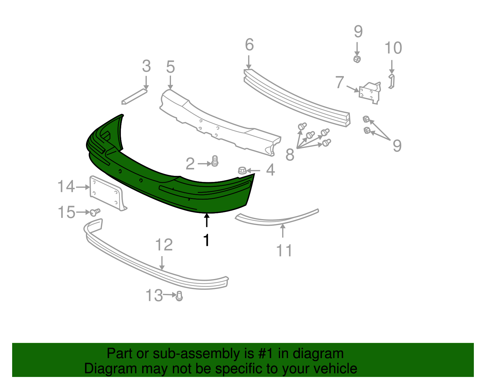 Front Bumper Cover - GM (25651624)