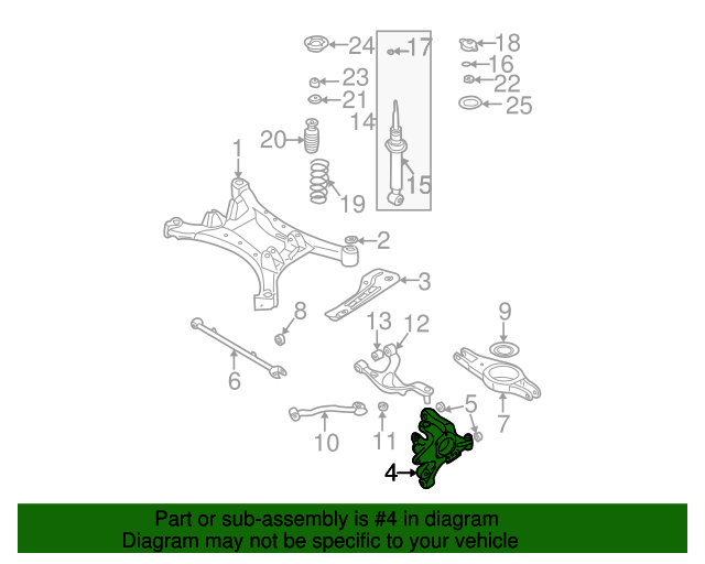 2002-2006 Nissan Altima Knuckle 43018-8J000 | OEM Parts Online
