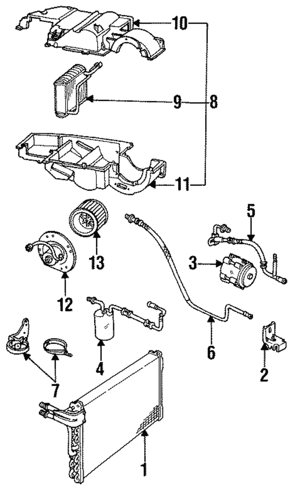 Evaporator Core - Ford (E9SZ-19860-B)
