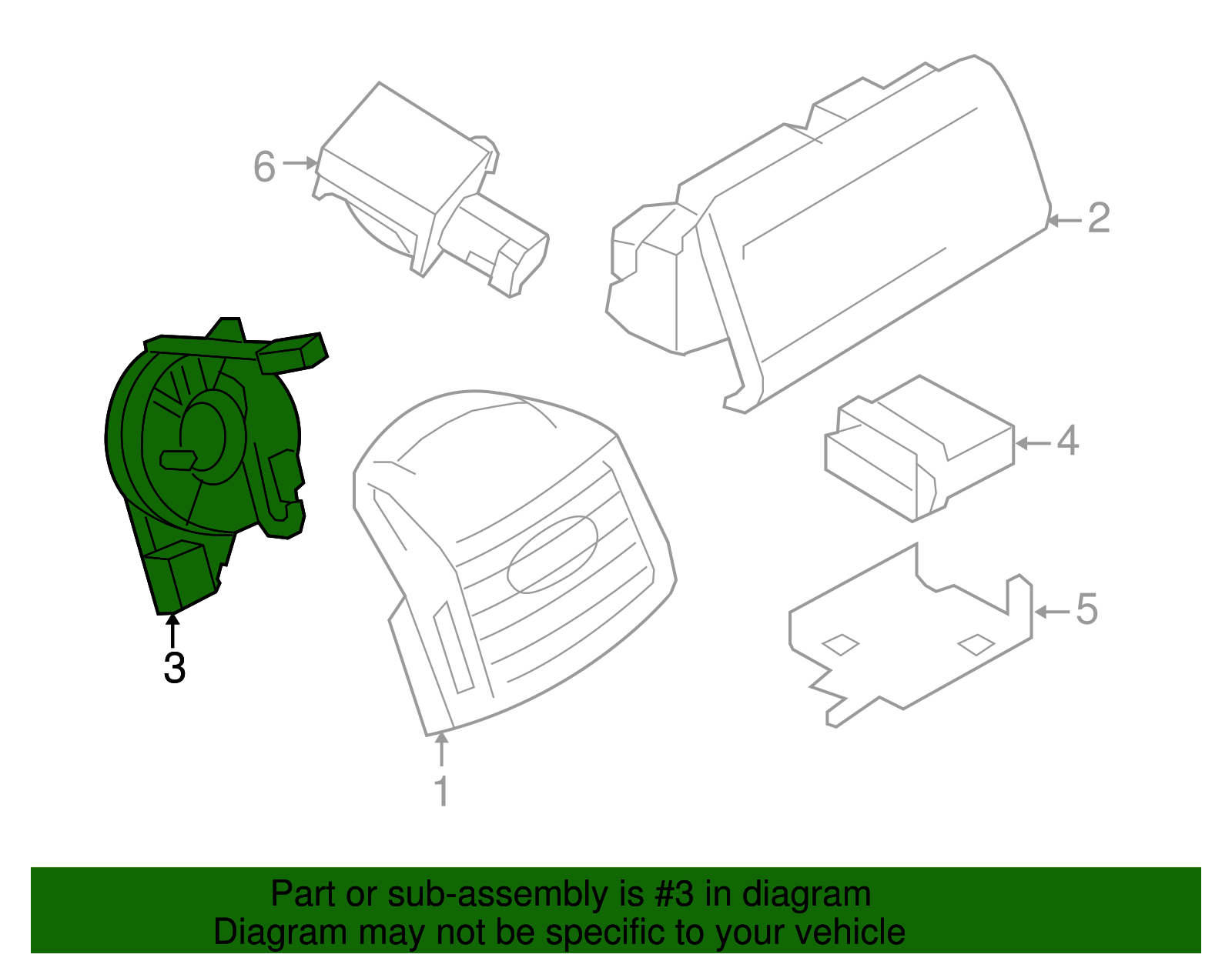 AB39-14A664-AC Aftermarket Clock Spring to fit Ford Ranger T6 PX MkI | Australia