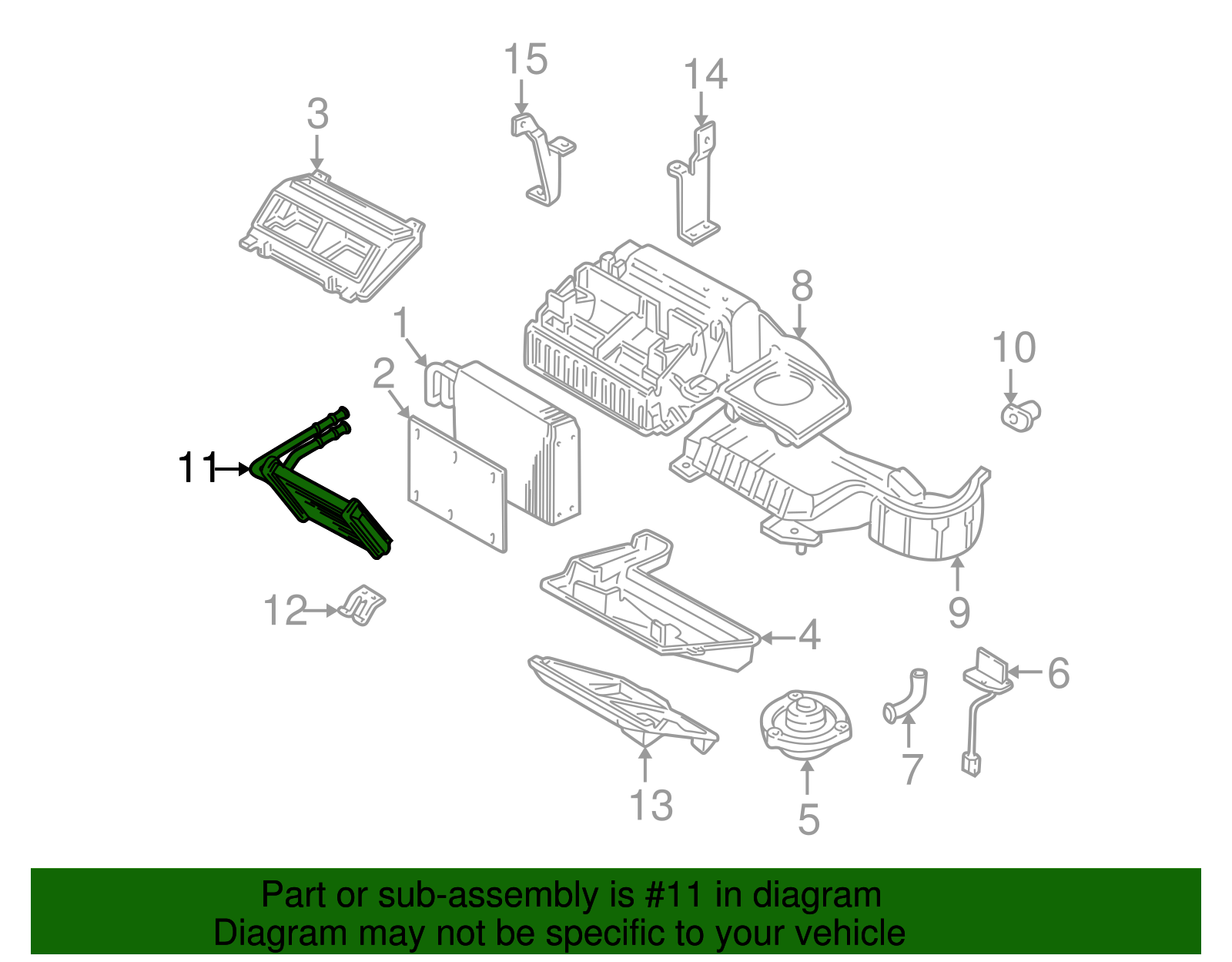 Heater Core - GM (88956887)