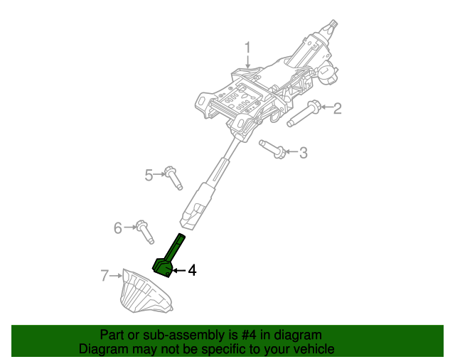 20132023 Ford OEM Steering Shaft Universal Joint AV6Z3A525A Ford