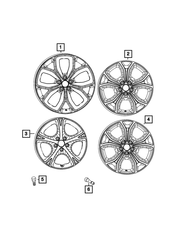 20152023 Mopar Wheel Lug Bolt 68296586AA Mopar Estores