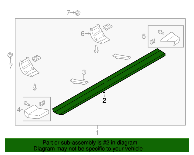HC3Z16450FA 20172021 Ford Step Bars 5 Inch Black Regular Cab
