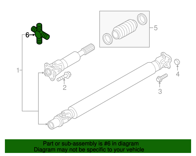 20162024 Nissan Universal Joint 37125EB70A Nissan Parts Plus