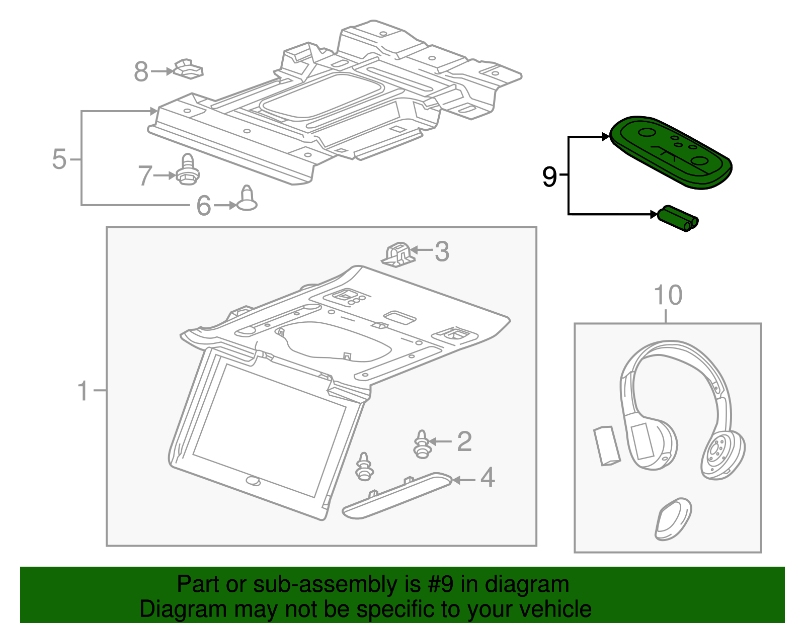 Video Remote Control - GM (84012997)