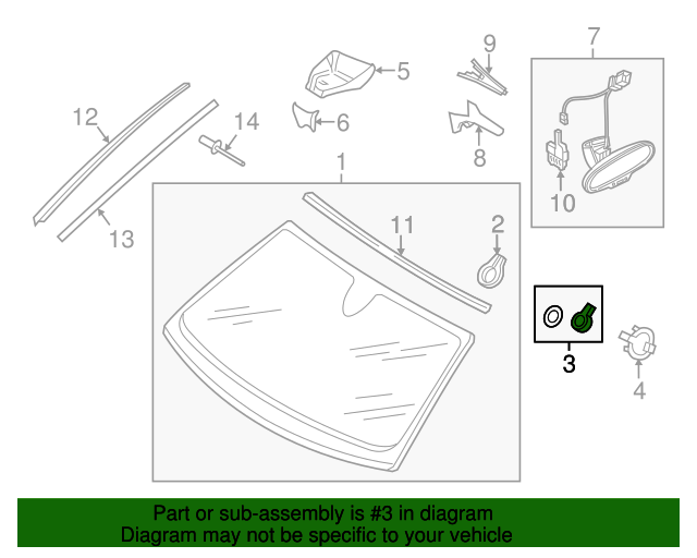 20172021 Audi Rain Sensor 81A955547A OEM Parts Online