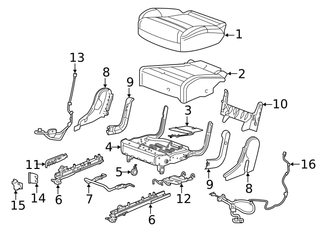 2021-2024 Cadillac XT6 F Cover 84865677 | NewGMParts.com