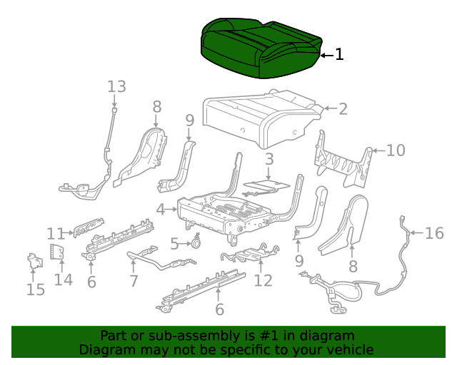 2021-2024 Cadillac XT6 F Cover 84865677 | NewGMParts.com