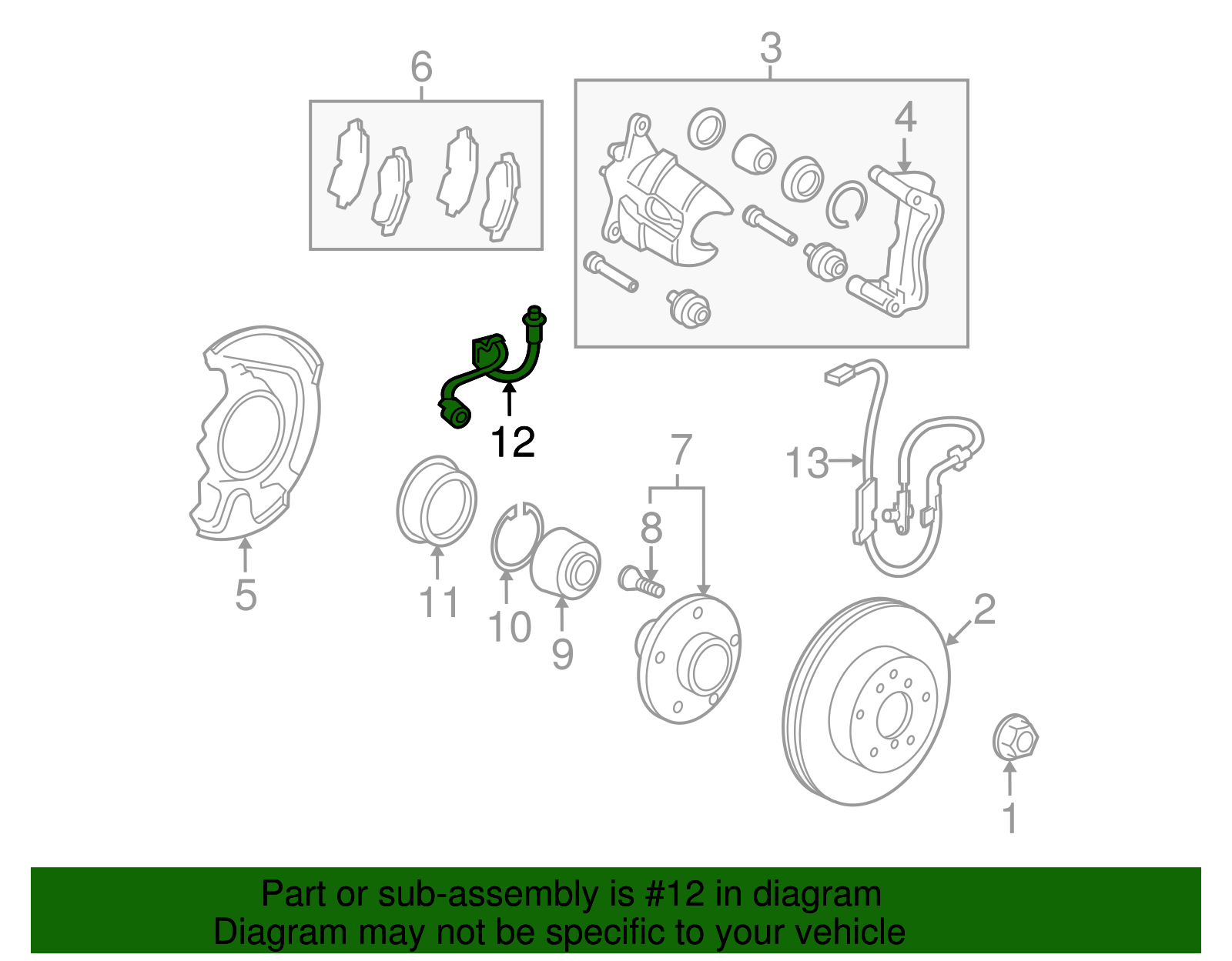 Brake Hose - Toyota (90947-A2033)