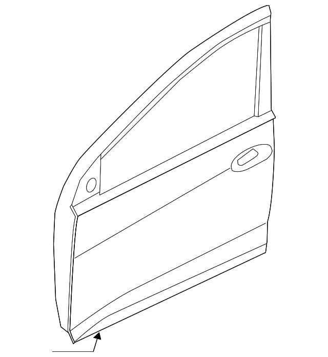 Genuine Hyundai 76004-26100 Door Panel Assembly Right Front