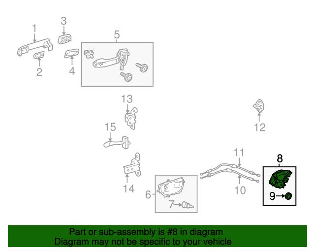 20142021 Toyota Door Lock Actuator Motor 6906002340 OEM Parts Online