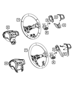 Genuine Chrysler 1WM63JSLAA Steering Wheel Bezel