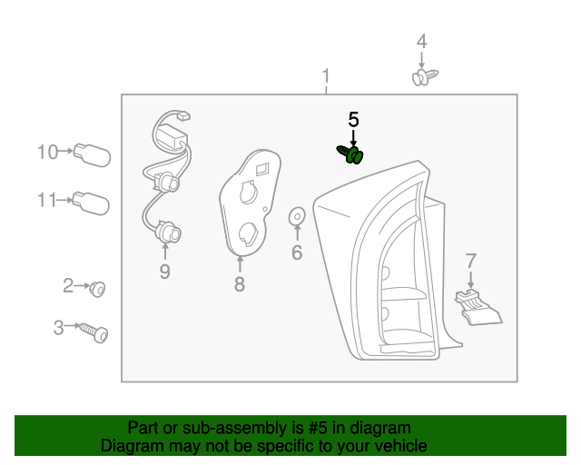 20122015 Toyota Tail Lamp Assembly Guide 9046709234 Toyota Parts