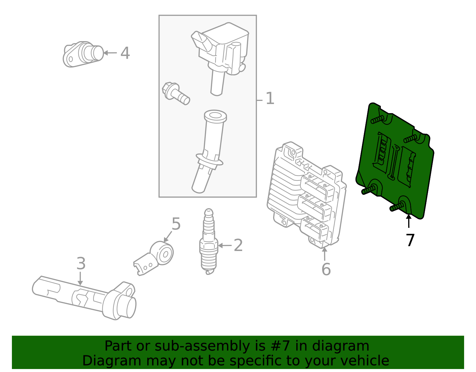 Engine Control Module Bracket - GM (95439968)