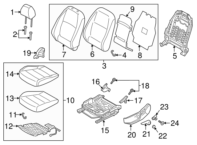 Genuine Hyundai Seat Cushion Heater Front 88190-34050 Genuine Hyundai Seat Cushion Heater Front 88190-34050