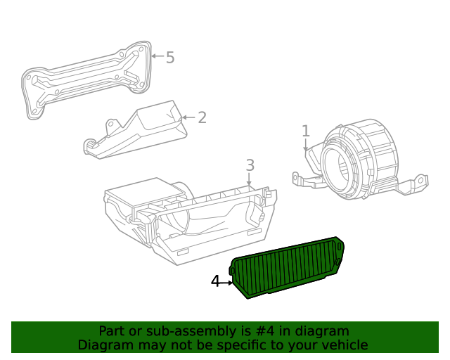 20212024 Toyota Sienna Drive Motor Battery Pack Air Filter G92DH45010